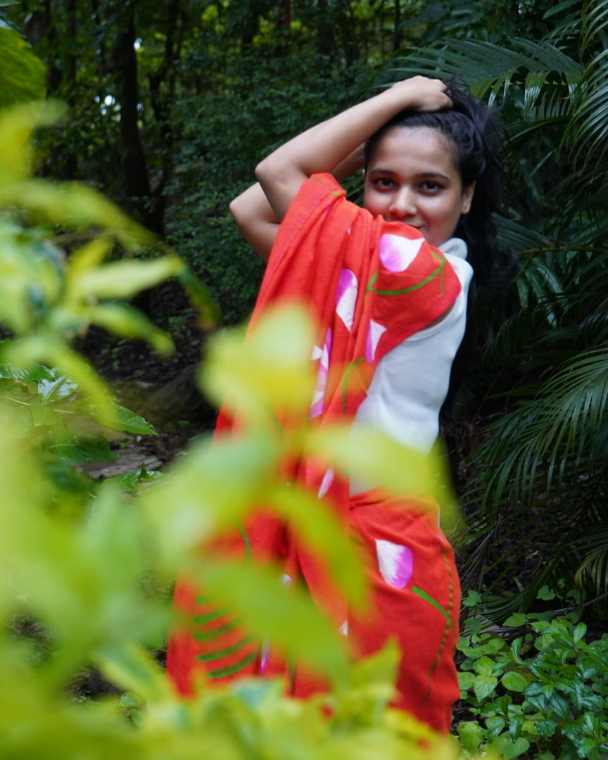 Agniya- Handpainted Saree