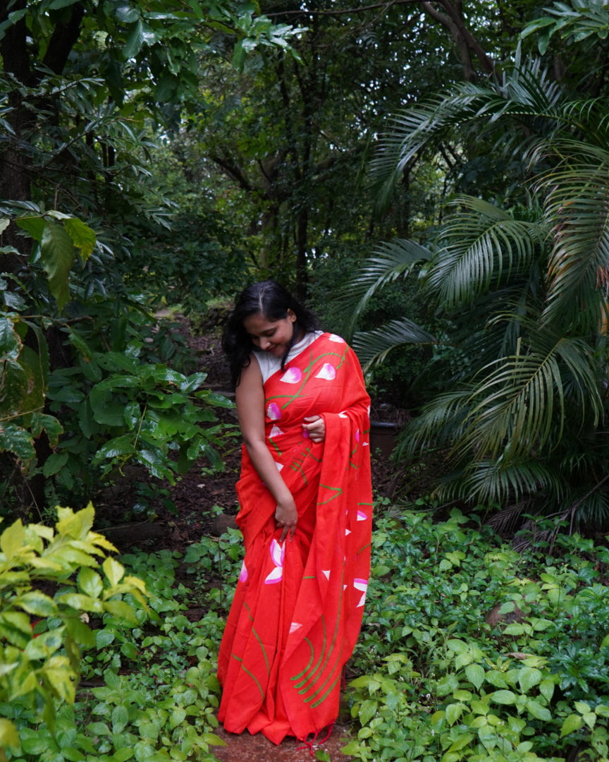 Agniya- Handpainted Saree