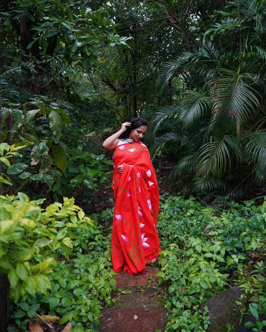 Agniya- Handpainted Saree