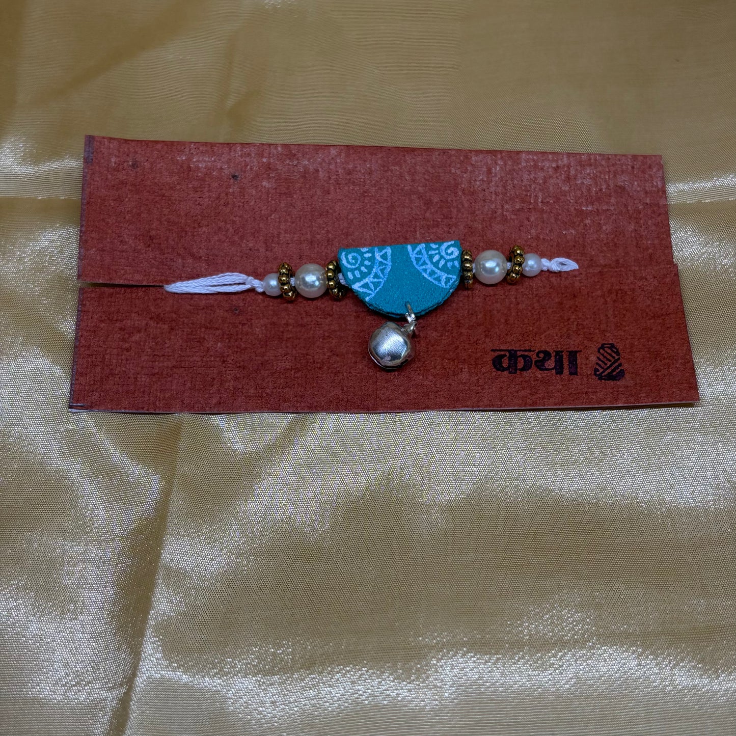 Aqua Kalamkari Rakhi