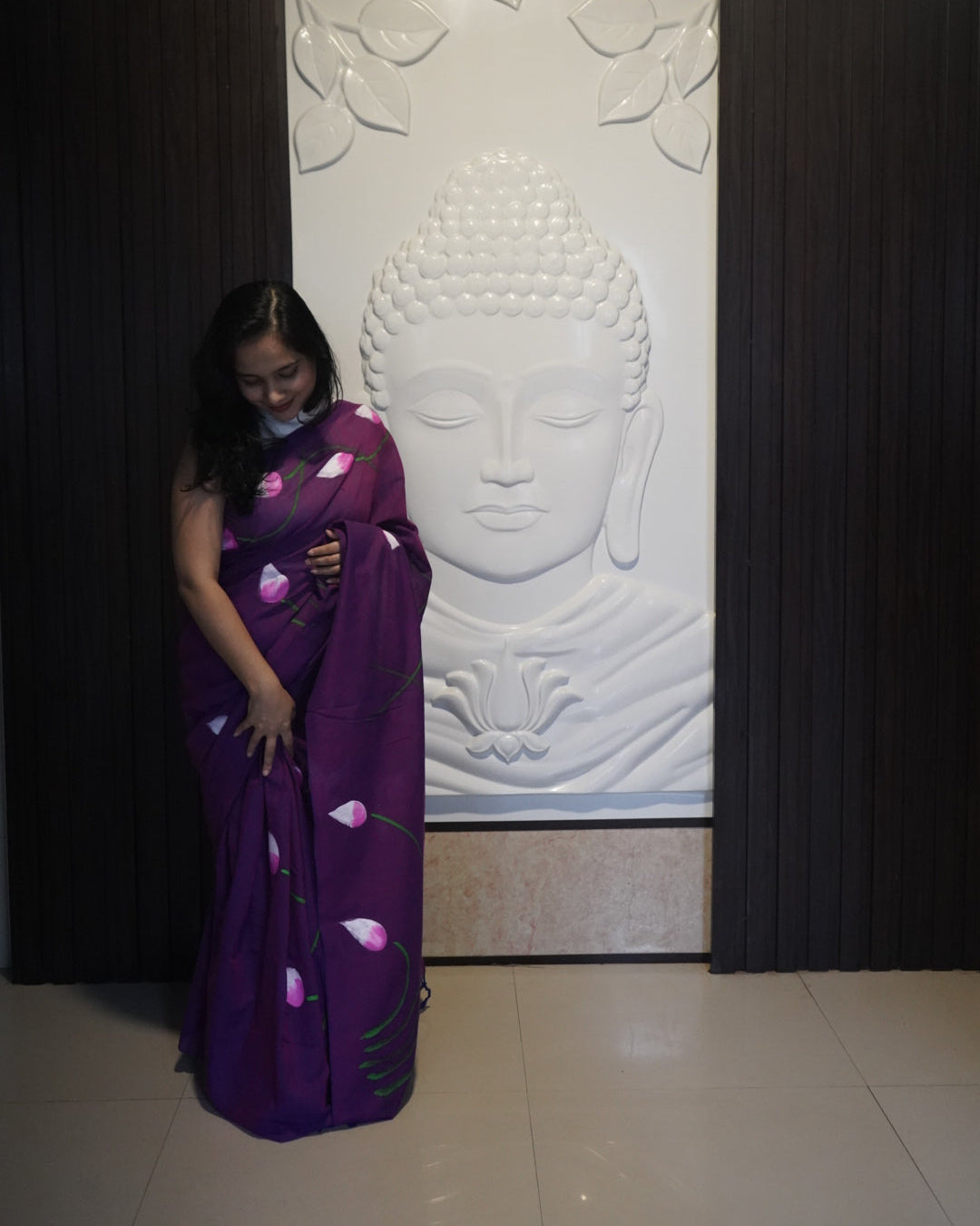 Kanira- Handpainted Saree