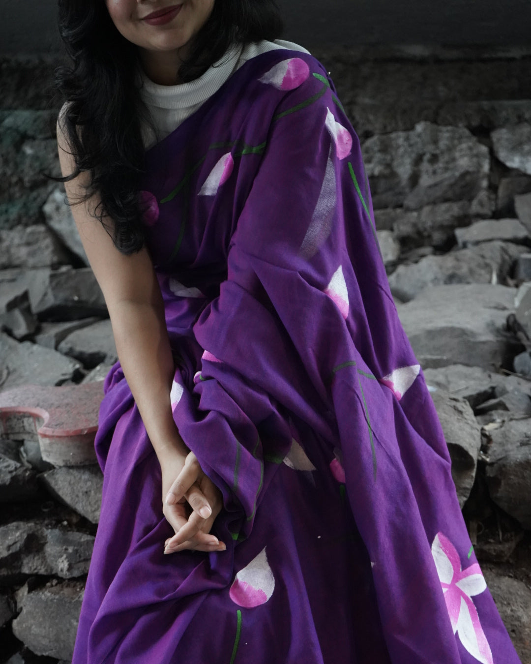 Kanira- Handpainted Saree