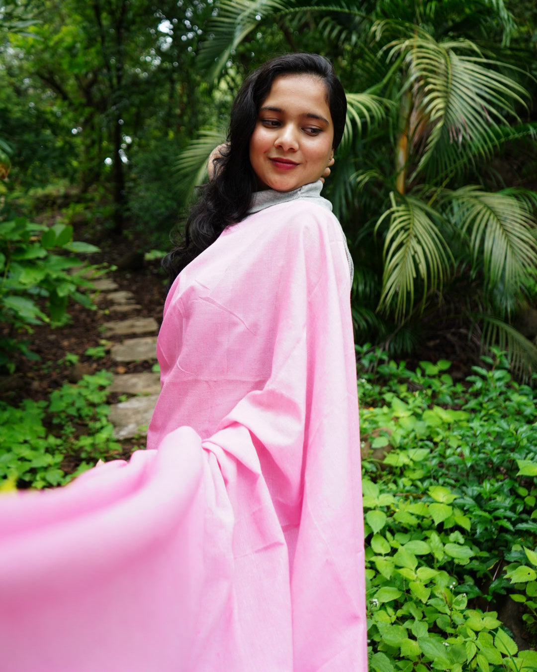 Komala- Plain Saree