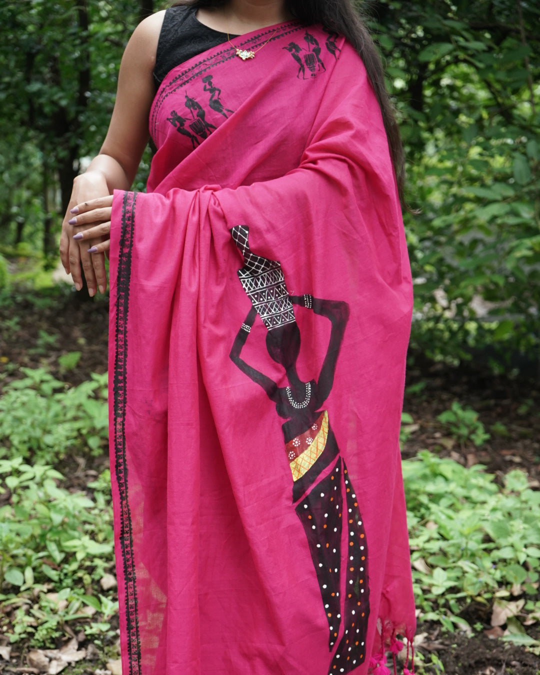 Rivya- Handpainted Saree