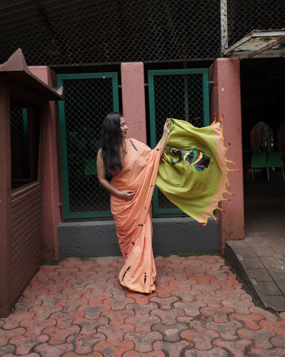 Shyali- Handpainted Saree