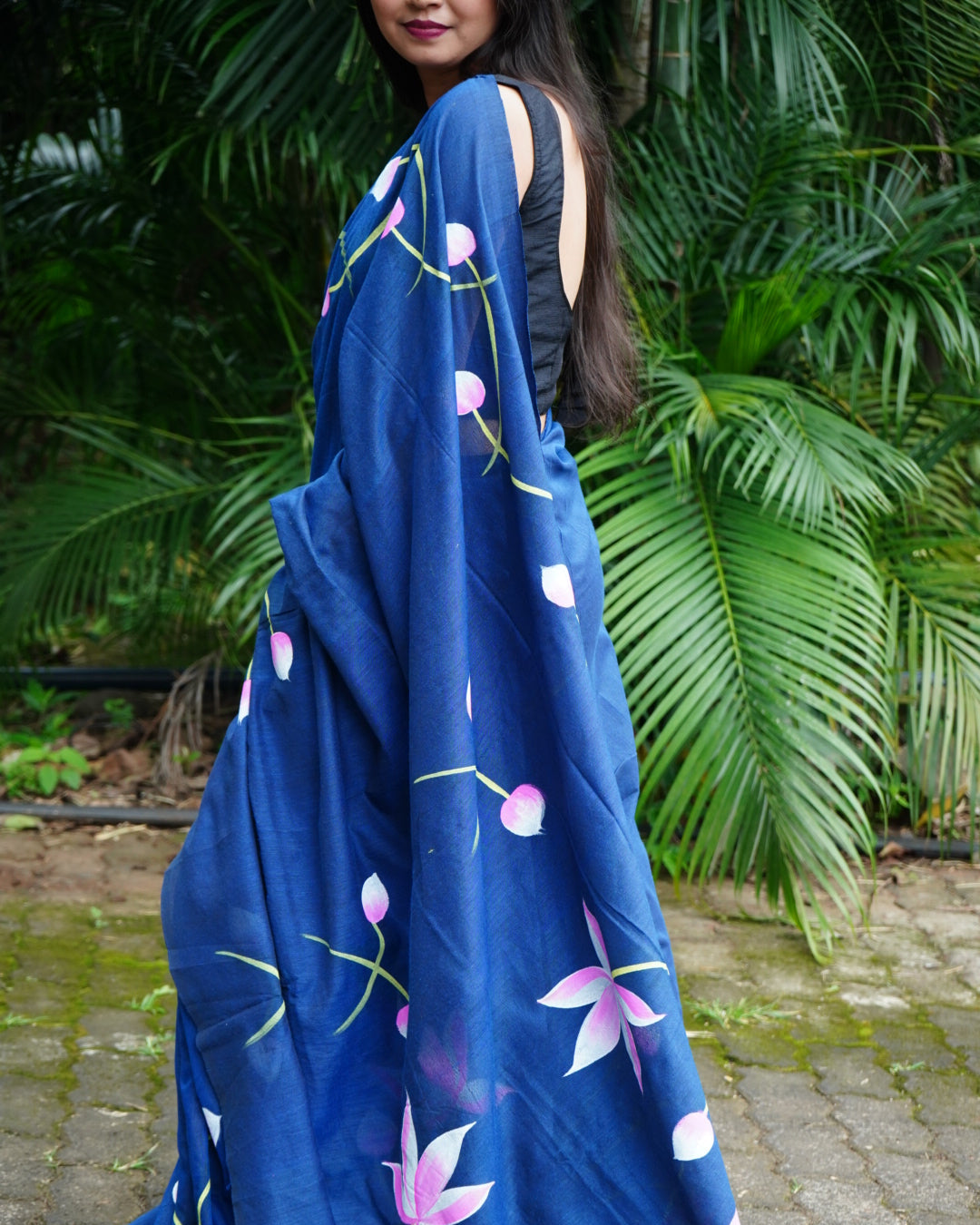 Shyama- Handpainted Saree
