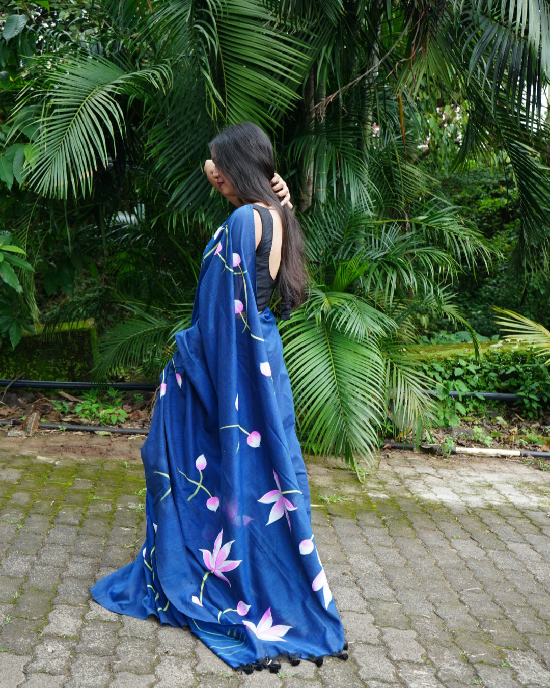 Shyama- Handpainted Saree