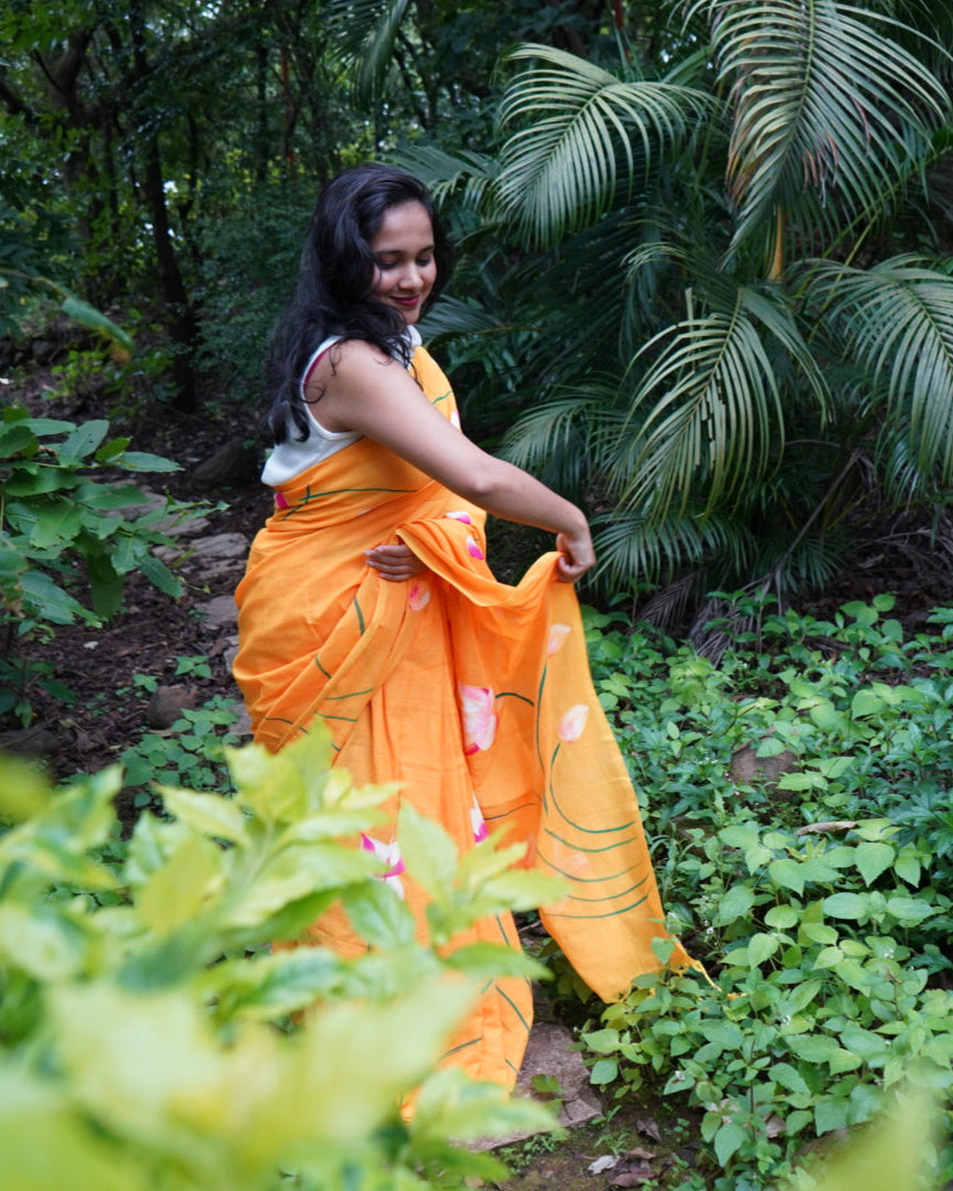 Tarini- Handpainted Saree
