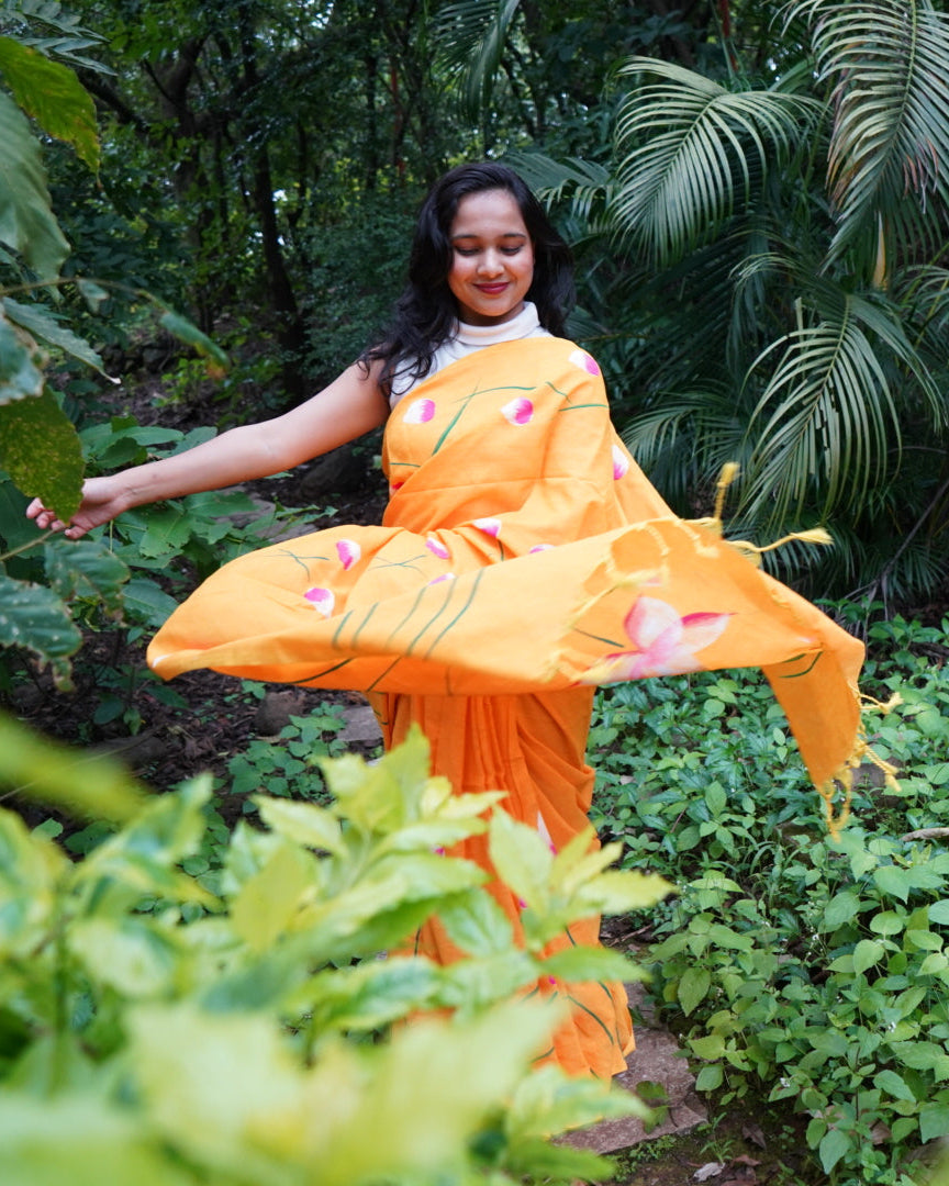 Tarini- Handpainted Saree
