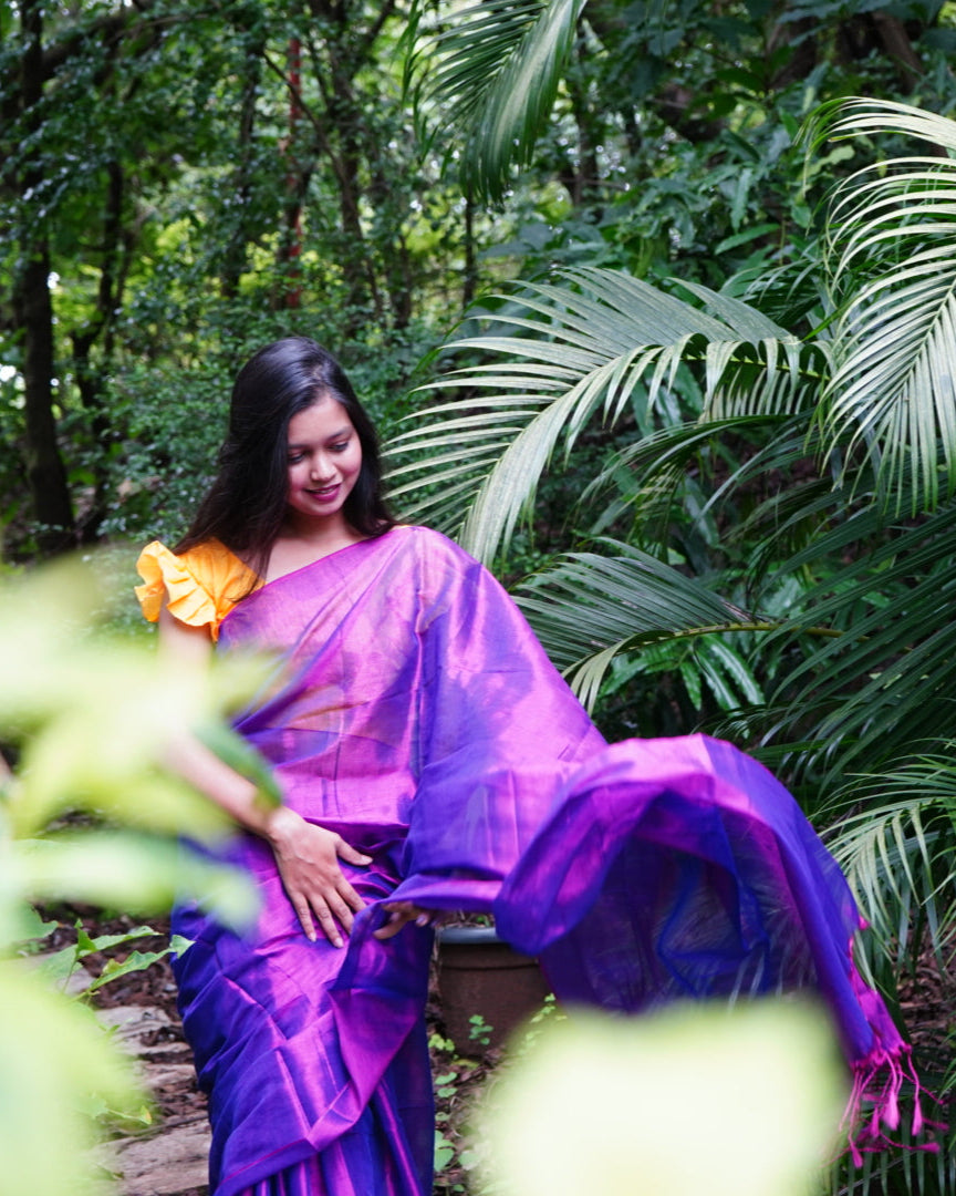 Thivya- Tissue Silk Saree