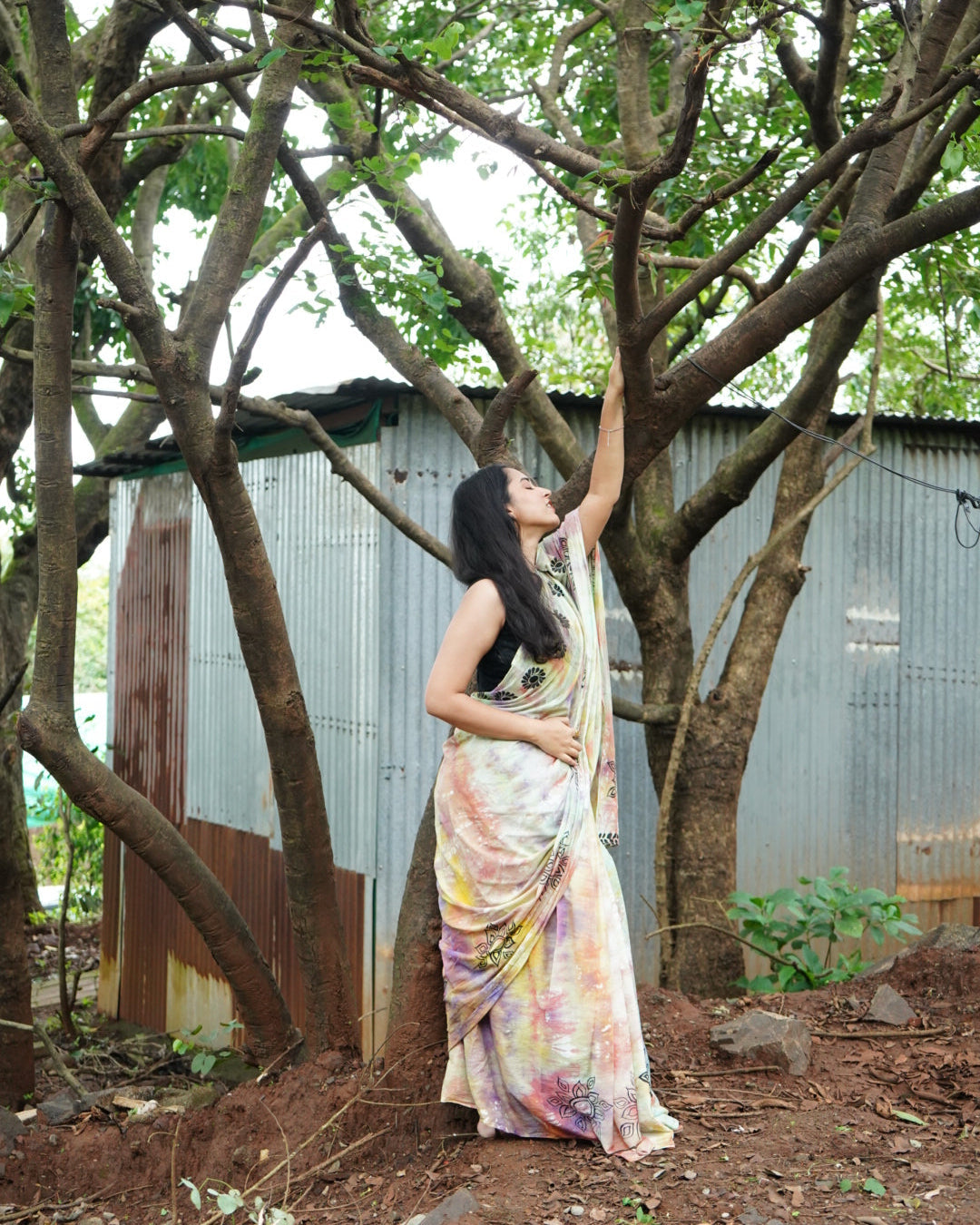 Tvesha- Handpainted Saree