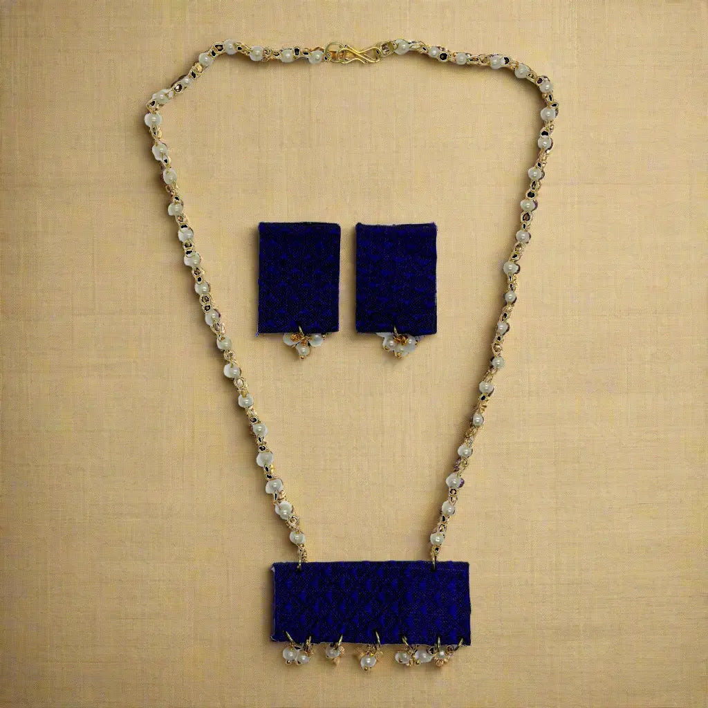 Neelaa – Khan Fabric Jewellery Set