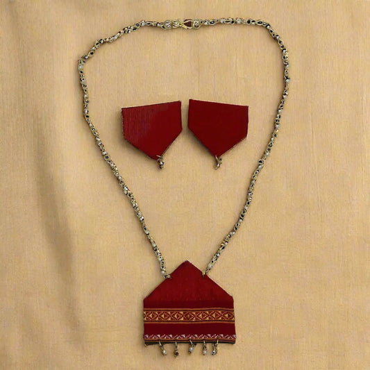 Saavi – Khan Fabric Jewellery Set