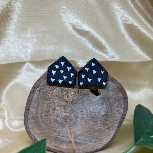 Heart Handpainted earrings