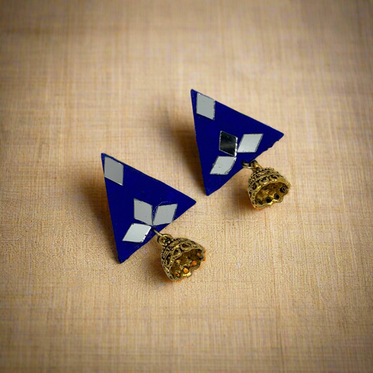 Fabric Hand-Painted Earrings