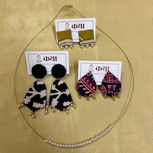 The Elegance Workwear Set (1 necklace + 3 earrings)