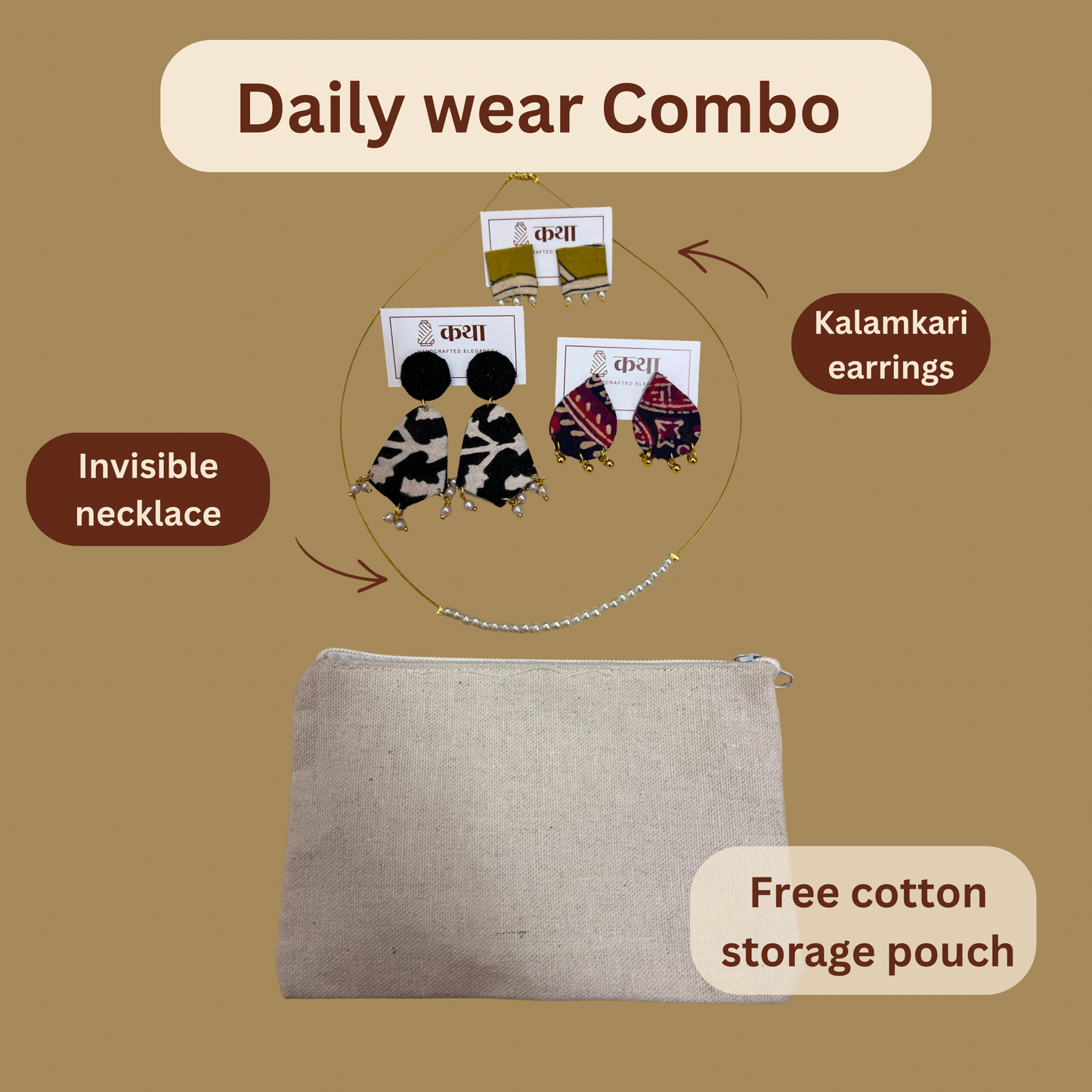 The Elegance Workwear Set (1 necklace + 3 earrings)