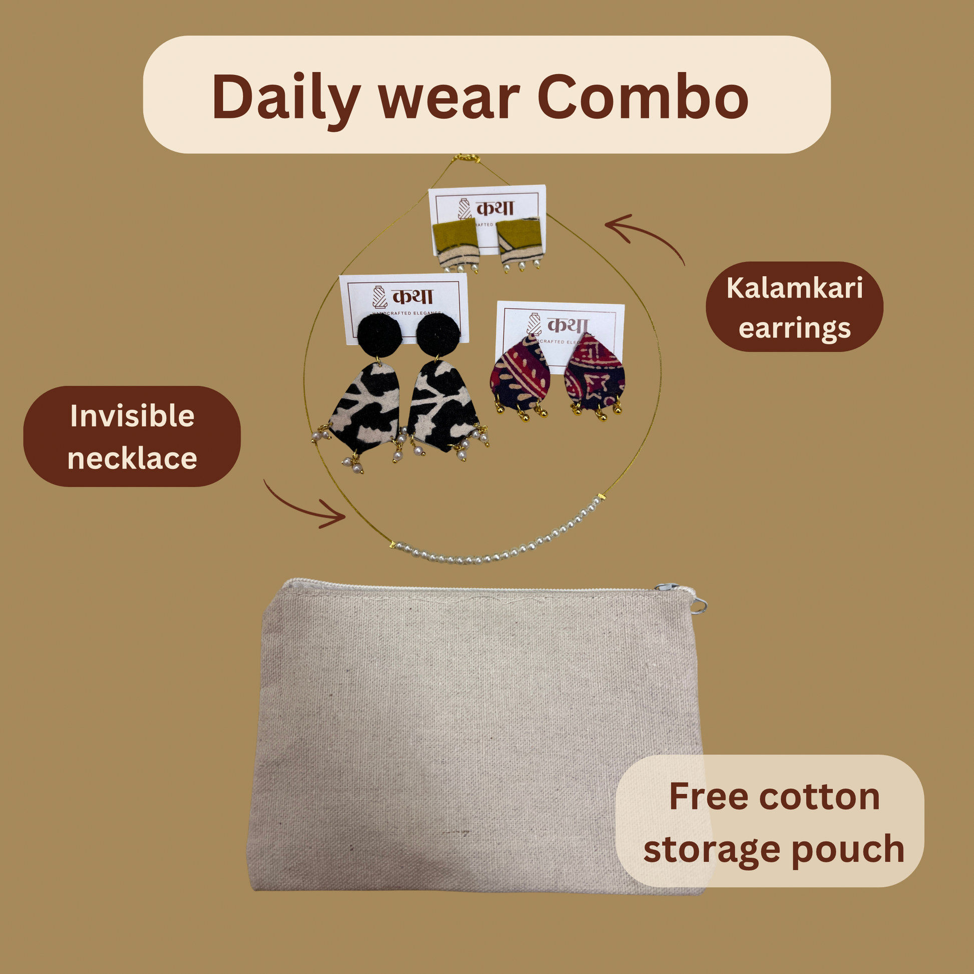 The Elegance Workwear Set (1 necklace + 3 earrings)