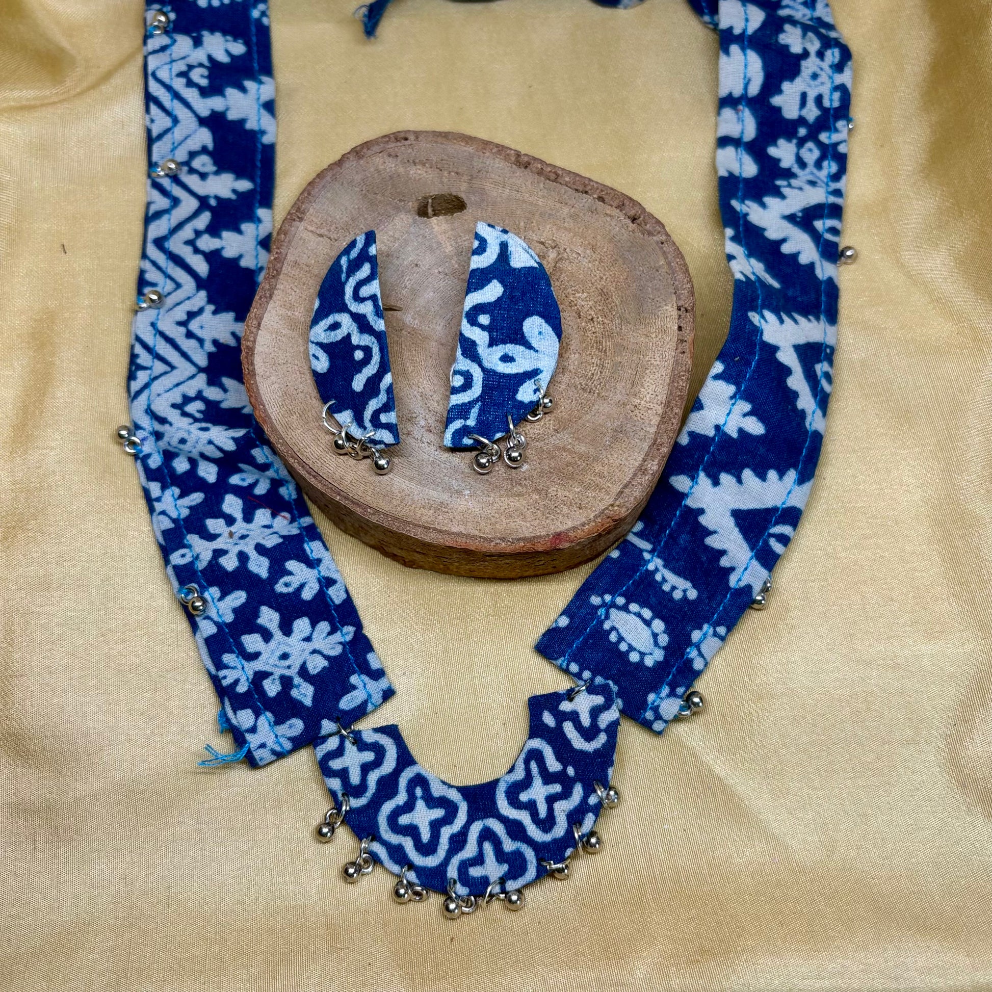 Indigo Bloom Kalamkari Set
