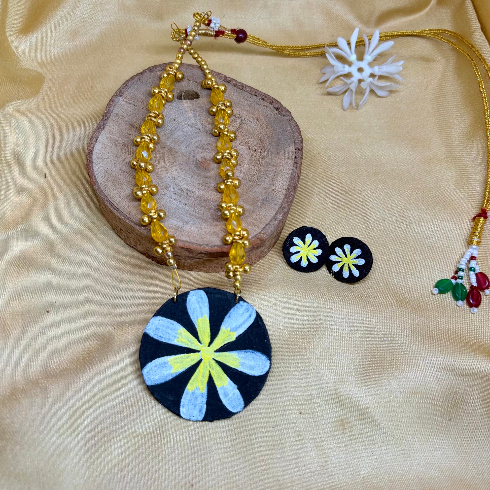 Sunflower Noir Hand-Painted Set