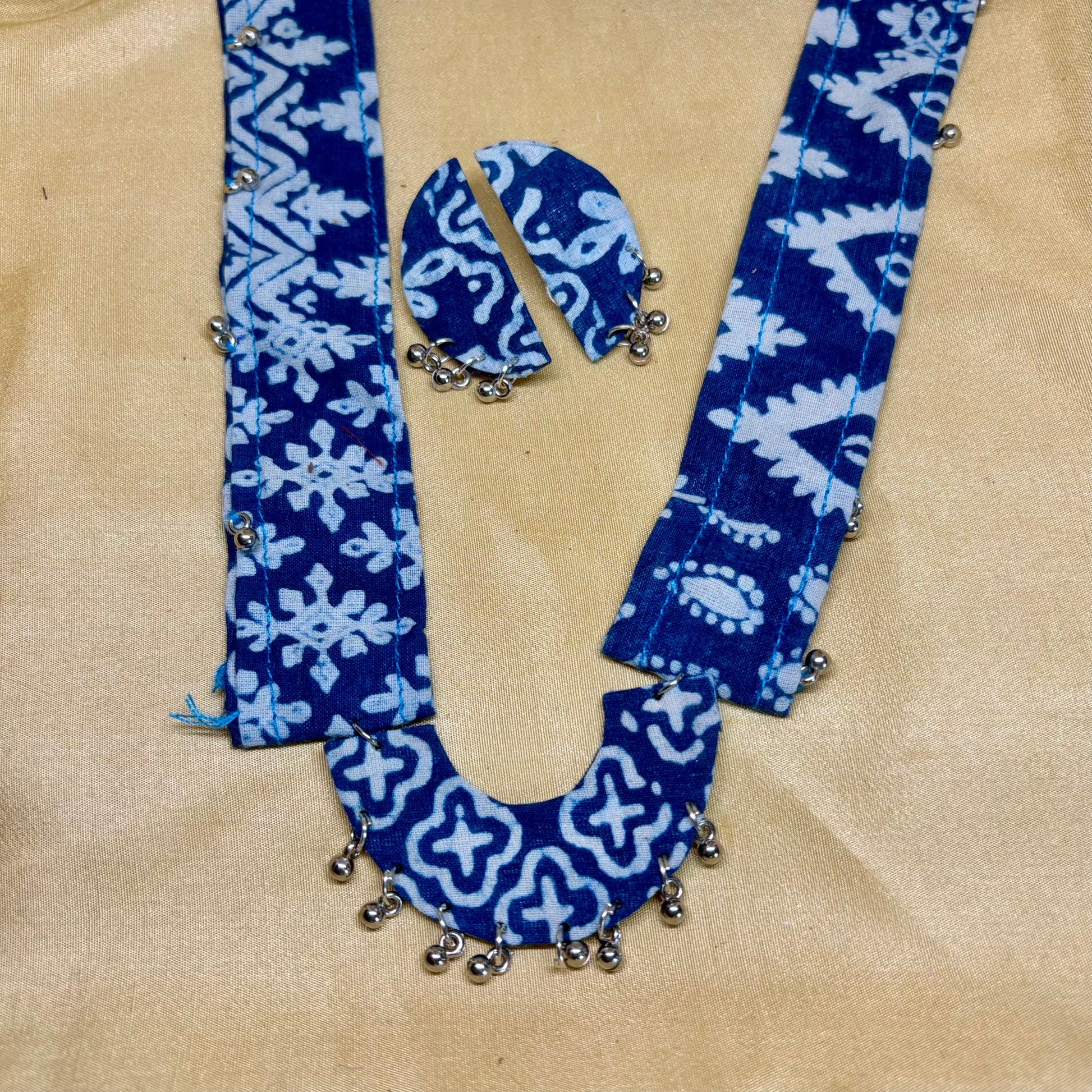 Indigo Bloom Kalamkari Set