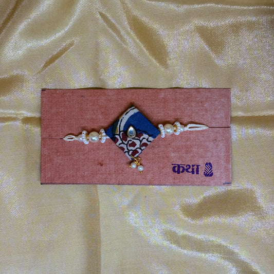 Kalamkari Diamond Rakhi