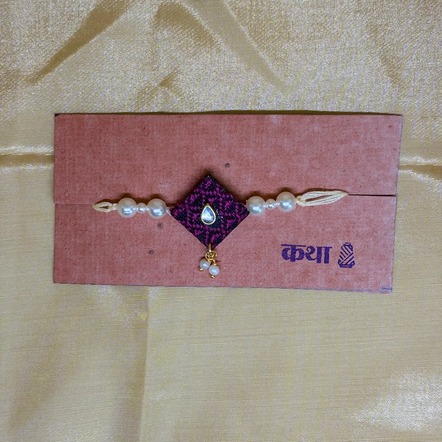 Royal Plum Khan Rakhi
