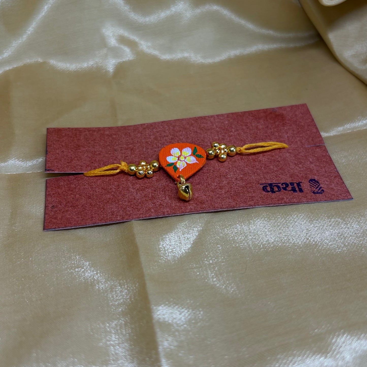 Orange Bloom Rakhi