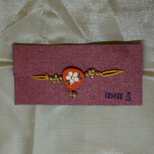 Orange Bloom Rakhi