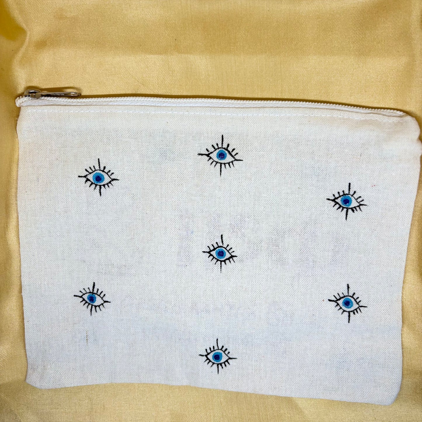 Evil Eye Hand-Painted Pouch