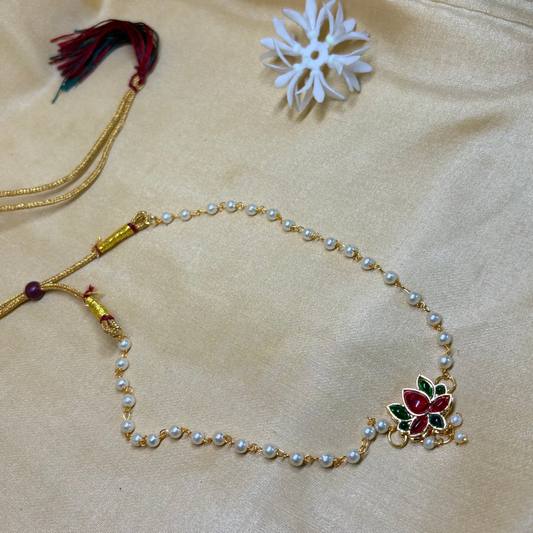 Ruby Lotus Pearl Choker