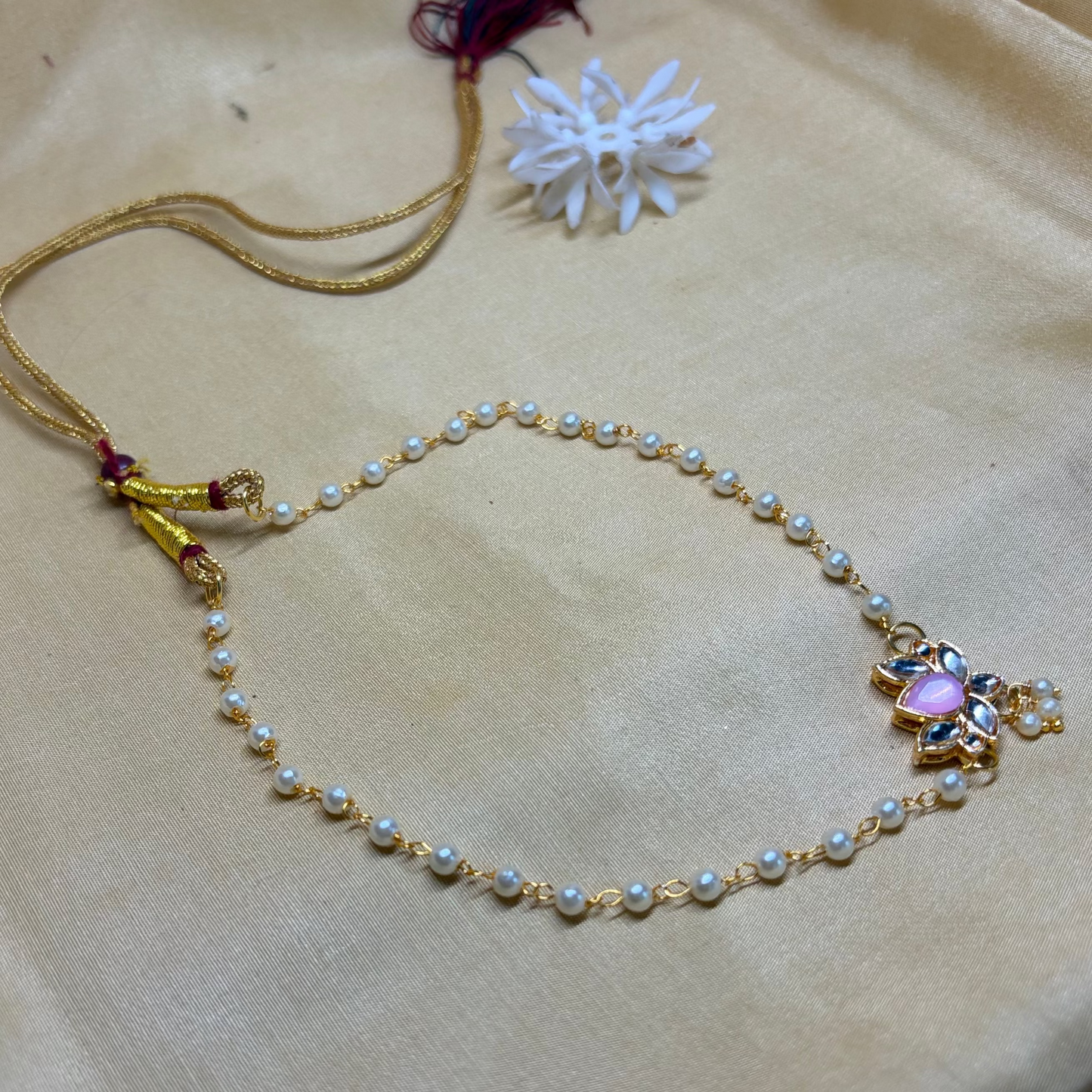 Blush Lotus Pearl Choker