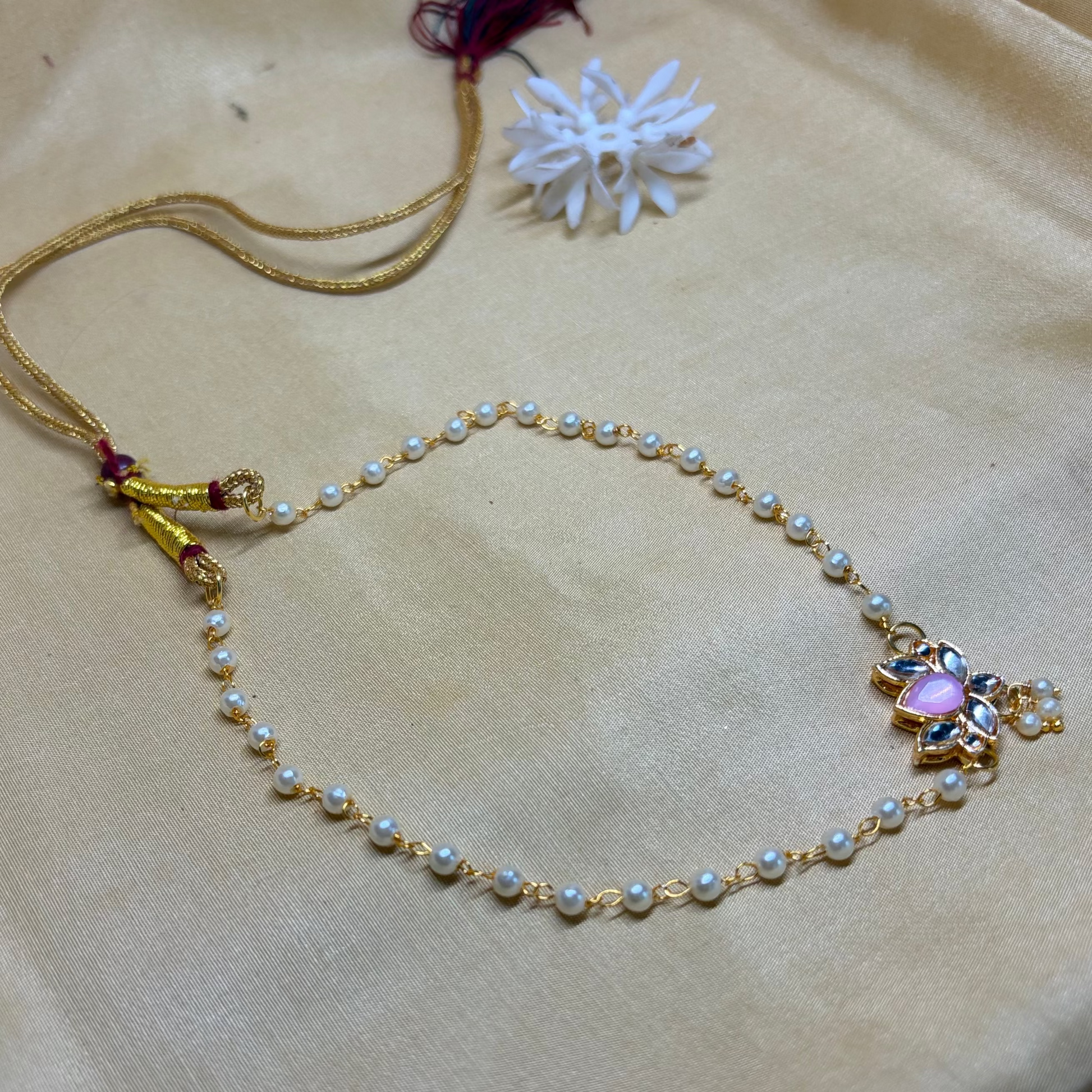 Blush Lotus Pearl Choker