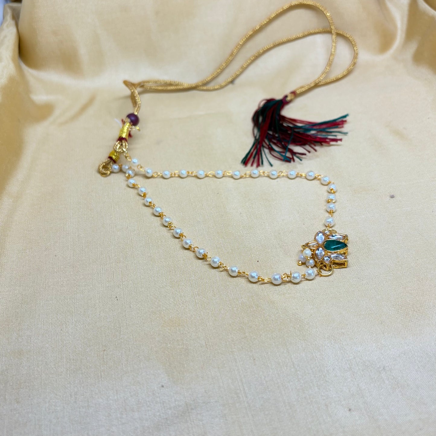Emerald Lotus Pearl Choker