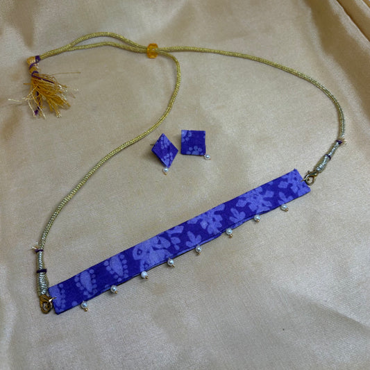Royal Purple Kalamkari Choker Set