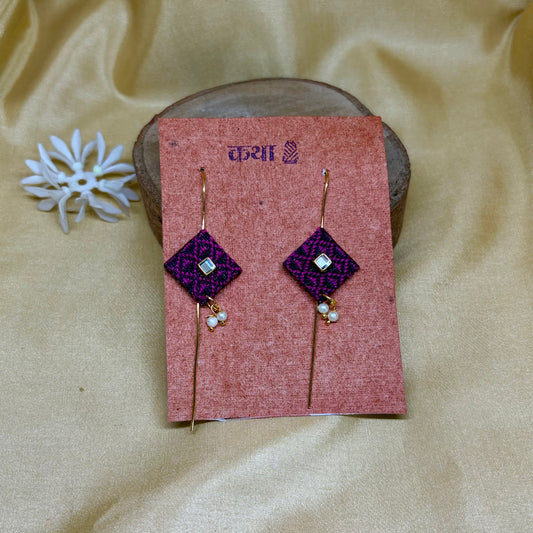 Khun Purple Diamond Ear Cuff