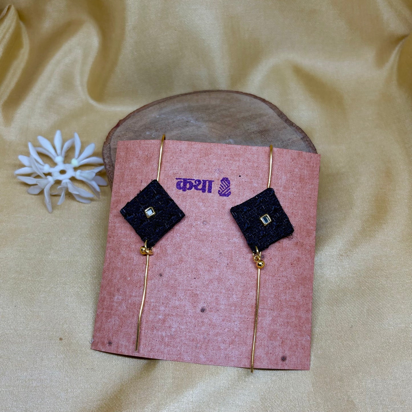 Khun Black Diamond Ear Cuff