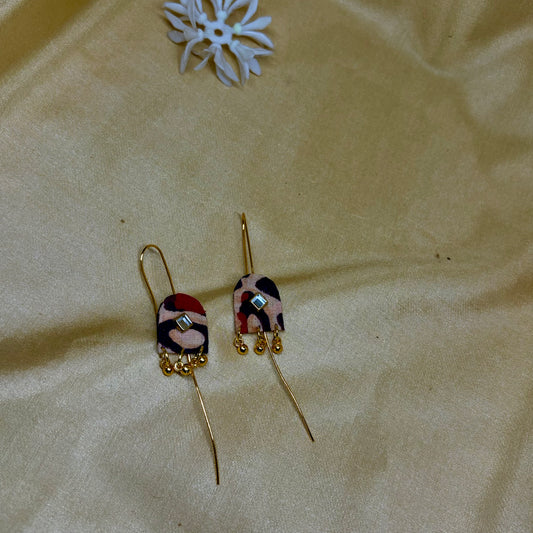 Kalamkari Multicolour Floral Ear Cuff