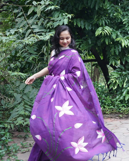 Kanira- Handpainted Saree