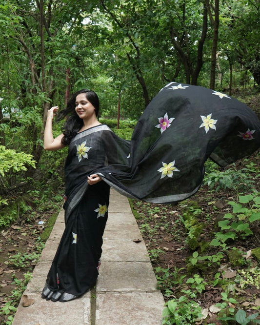 Kanvas- Handpainted Saree