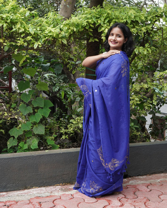 Keyara- Handpainted Saree