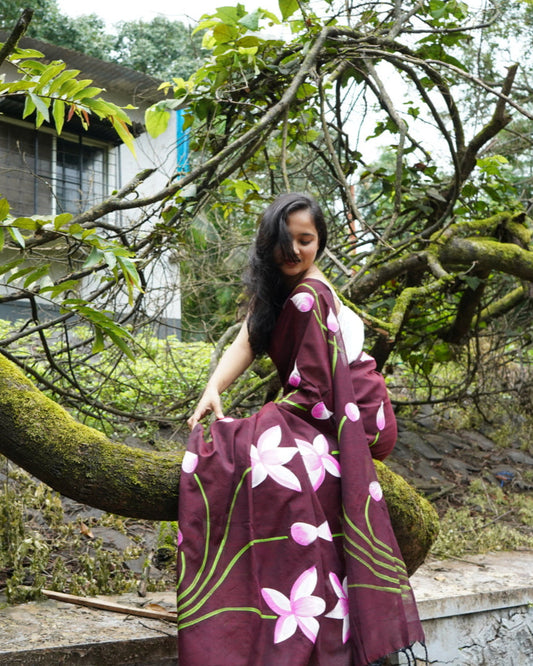 Lotika- Handpainted Saree