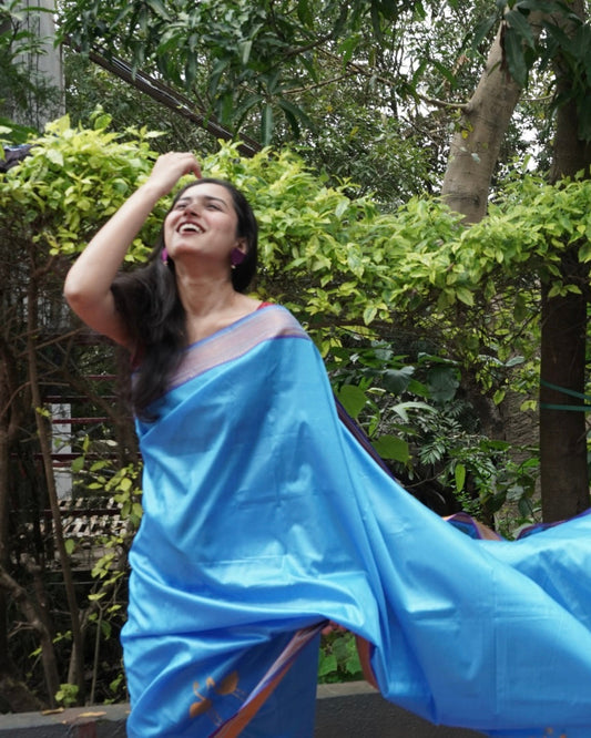 Meghini- Handpainted Saree