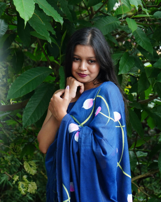 Shyama- Handpainted Saree