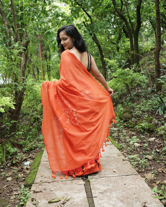 Tanmya- Handpainted Saree