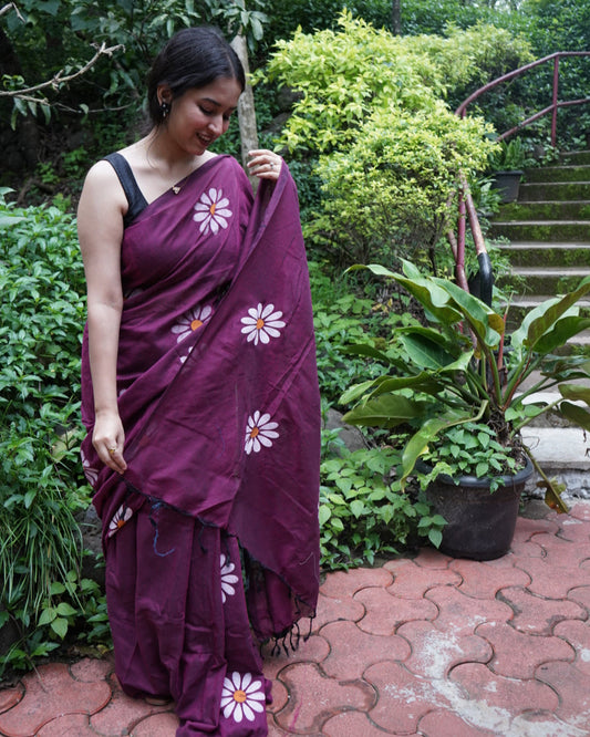 Tivra- Handpainted Saree
