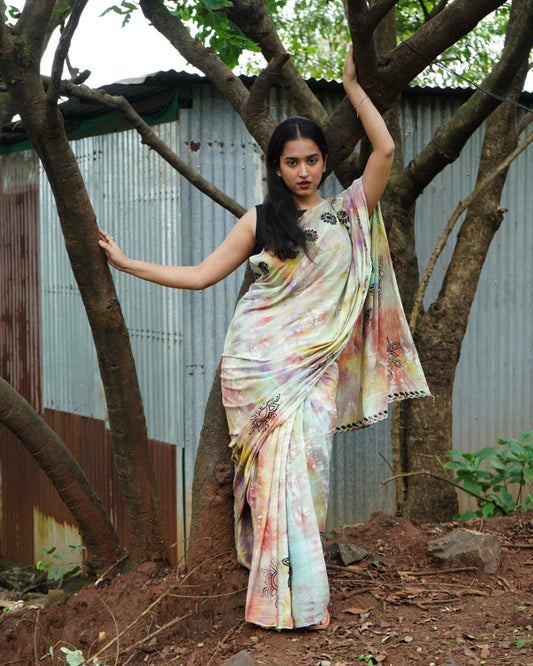 Tvesha- Handpainted Saree