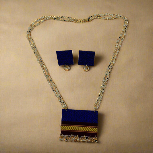 Charvi- Khan Fabric Jewellery Set