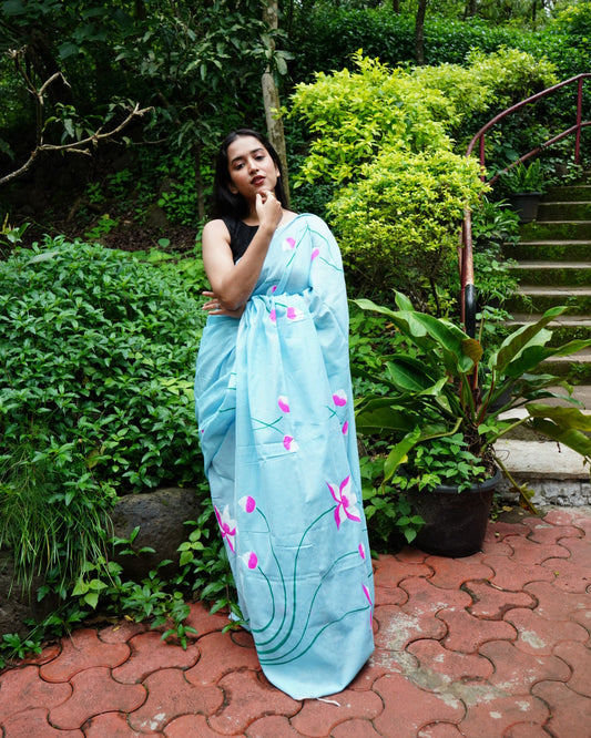 Varnika- Handpainted Saree