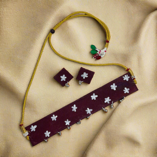 Vrushali – Maroon Floral